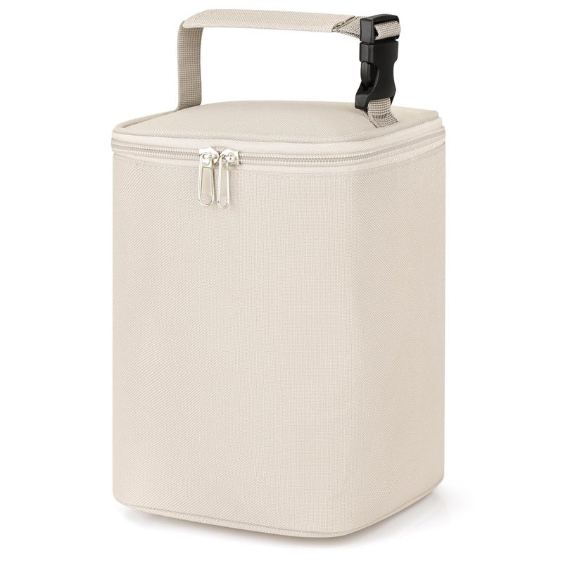 accmor حقيبة تبريد حليب الثدي، حقائب تبريد زجاجات الأطفال، حقائب تبريد معزولة للزجاجات أثناء التنقل، تتسع لـ 4 زجاجات كبيرة سعة 8 أونصات، للأمهات المرضعات، رعاية الأطفال، السفر - Image 1